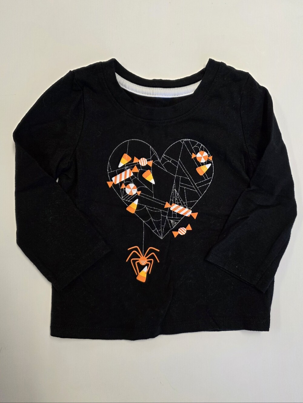 Cat & Jack Spider Candy Corn Halloween Shirt